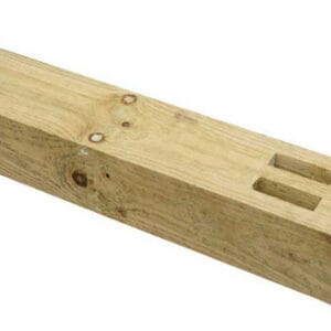 Fence Post (2100 x 100 x 125mm) - Morticed for 2 Rails