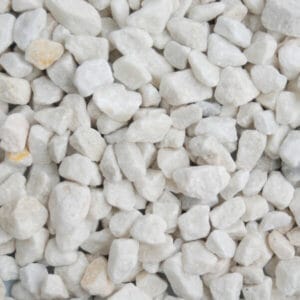 Long Rake Spar 20mm Polar White Chippings Bulk Bag