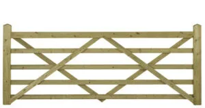 8ft Wide 5 Bar Field Gate (2440 x 1090mm)