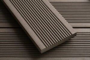 3.6m Composite Decking Board (3600 x 20 x 138mm) - Chocolate Brown