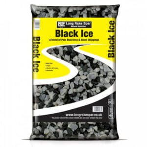 Long Rake Spar 20mm Black Ice Chippings Mini Bag (20kg)