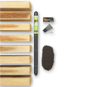 2.4m Two Level Oak Sleeper Raised Bed Kit (with 8 Sleepers - 2400mm x 200mm x 100mm)
