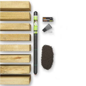 2.4m Two Level Softwood Sleeper Raised Bed Kit (with 8 Sleepers - 2400mm x 200mm x 100mm)